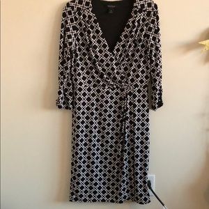 black and white dress